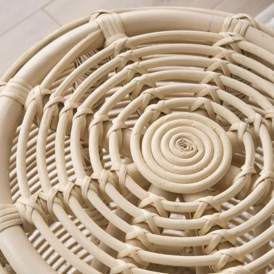 Banak Odesa Table d'appoint en rotin naturel