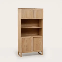 Banak Olivia étagère en bois massif naturel