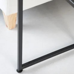 Banak Oslo Ensemble de 2 tables d'appoint en bois et métal