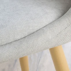 Banak Pack 4 chaises devon rembourrée beige