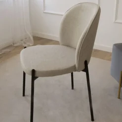 Banak Pack 6 chaises nuren rembourrée beige