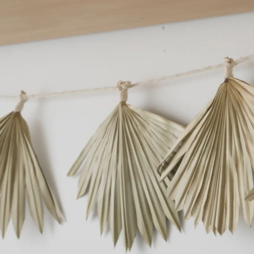 Enfant Banak Palmier Guirlande 6 feuilles sèches