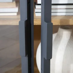 Banak Parma Buffet en bois massif de manguier et métal