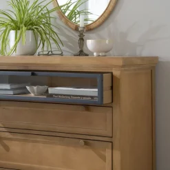 Banak Parma Commode en bois massif de manguier et métal