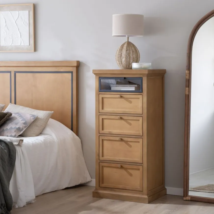 Banak Parma Commode en bois massif de manguier et métal