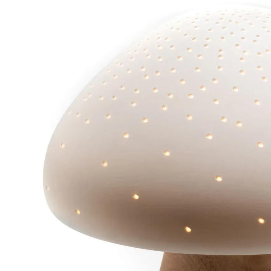 Enfant Banak Parra Lampe de table en porcelaine et bois