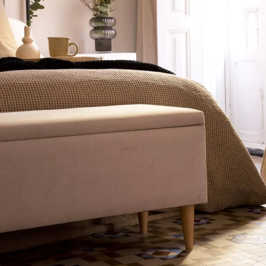 Banak Piker Banc avec coffre de rangement rembourré