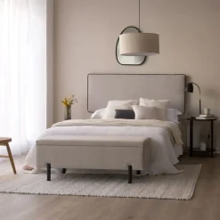 Banak Raisa Banc avec coffre de rangement rembourré