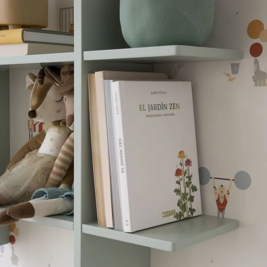 Enfant Banak Rony étagère murale en bois de couleur vert d'eau