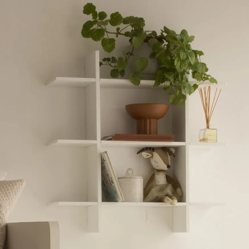 Enfant Banak Rony étagère murale laqué blanche