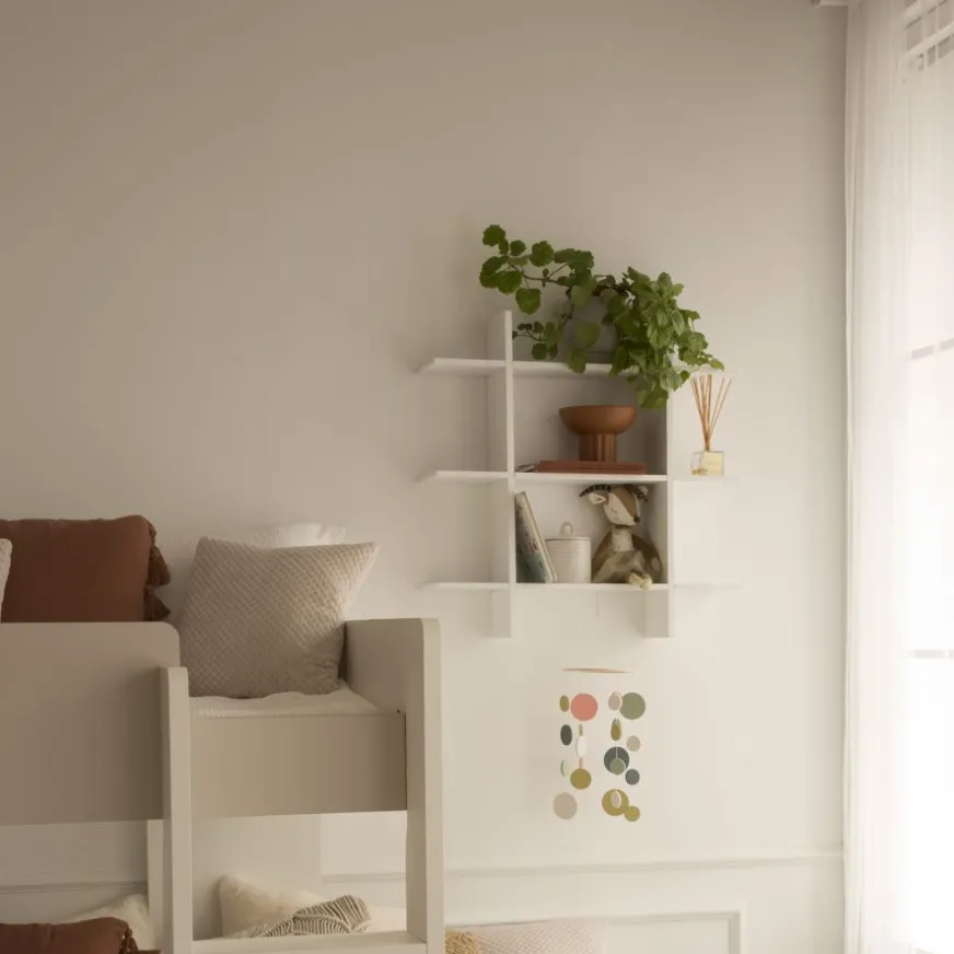 Enfant Banak Rony étagère murale laqué blanche