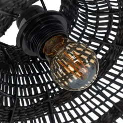 Banak Rulke Lampe de plafond en fibre naturelle