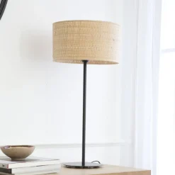 Banak Saya Lampe table table grand base noir