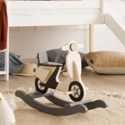 Enfant Banak Scoot Balançoire en bois en forme de moto