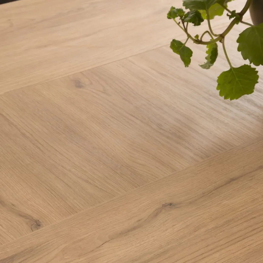 Banak Selena Table à manger rectangulaire extensible 140/200 en couleur naturelle