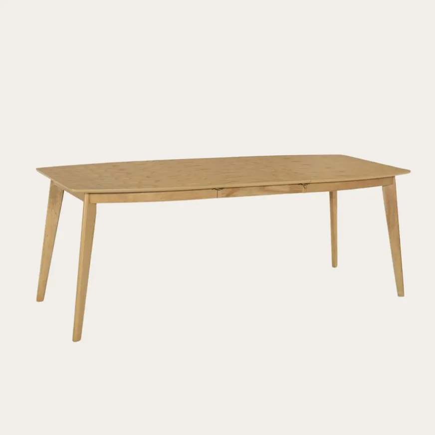 Banak Shelley Mesa de comedor extensible rectangular 150/200 de madera natural