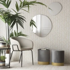 Banak Souris Miroir mural en métal