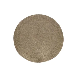 Banak Tapis Rond en fibre naturelle pour salon tuman