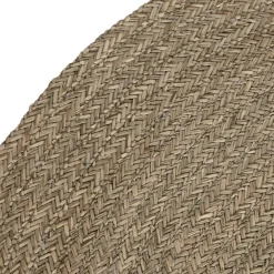 Banak Tapis Rond en fibre naturelle pour salon tuman