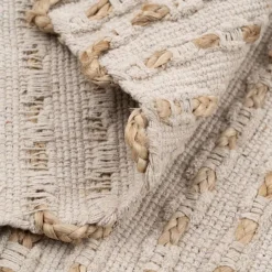 Banak Taska Tapis de salon en jute et coton