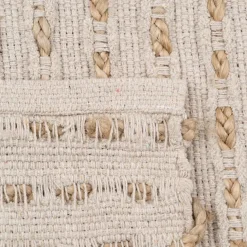 Banak Taska Tapis de salon en jute et coton