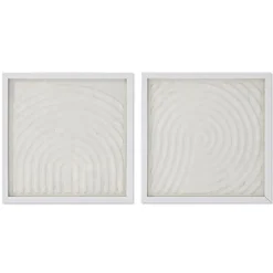 Banak Terrak Pack de 2 tableaux en verre et papier mâché