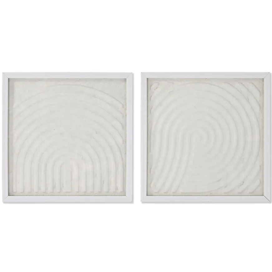 Banak Terrak Pack de 2 tableaux en verre et papier mâché