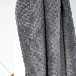 Banak Titta Plaid échecs athracite 130x170