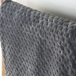 Banak Titta Plaid échecs athracite 130x170