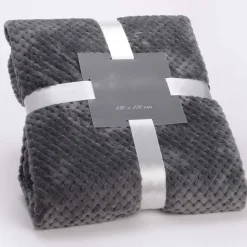 Banak Titta Plaid échecs athracite 130x170