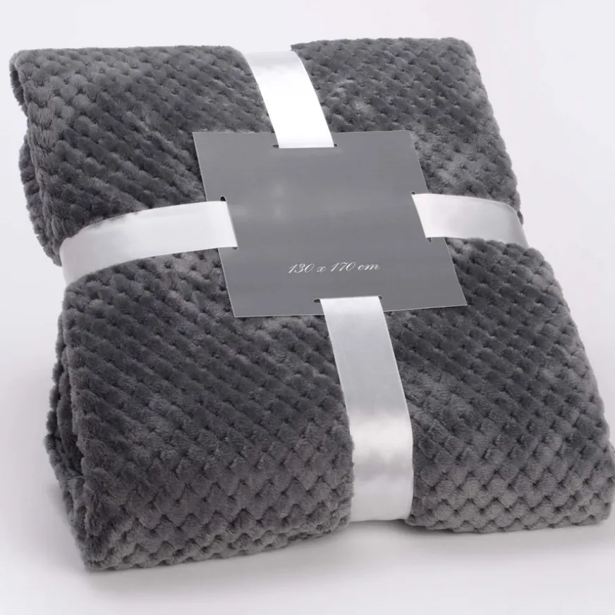 Banak Titta Plaid échecs athracite 130x170