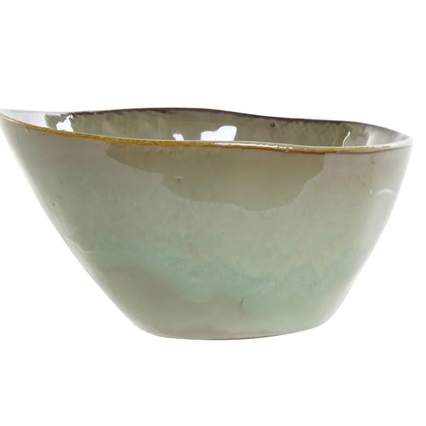 Banak Tomy Bol en grès émaillé turquoise