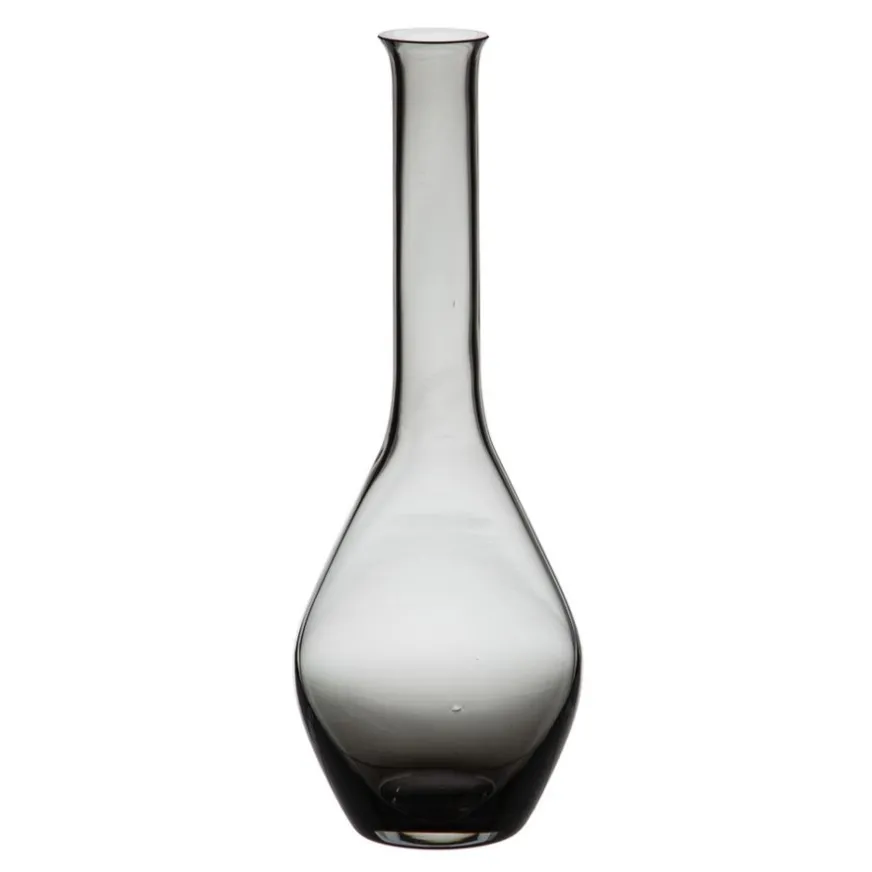 Banak Ton Vase gris en verre décoratif