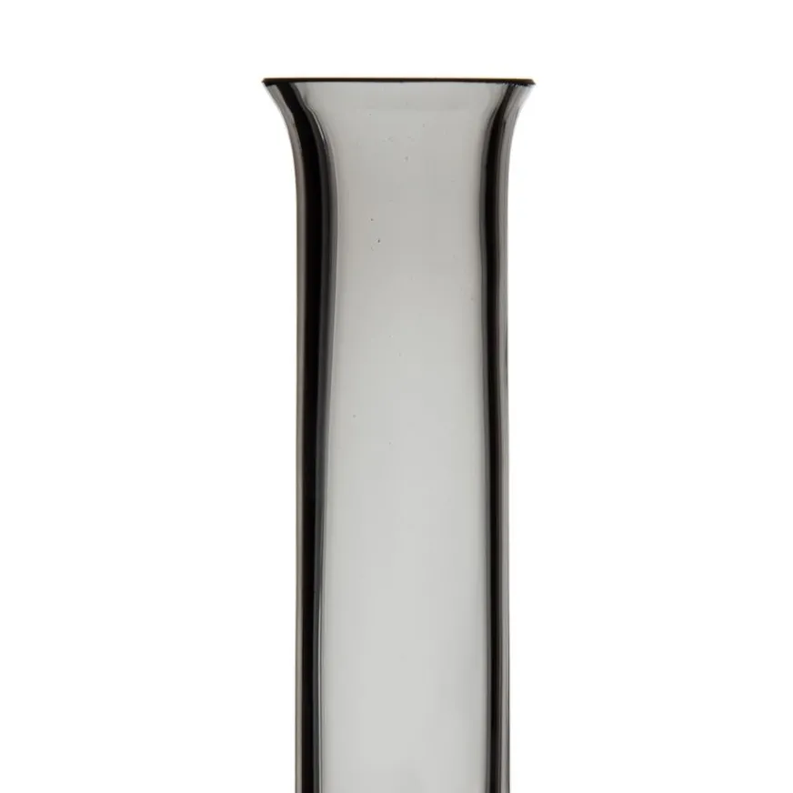 Banak Ton Vase gris en verre décoratif