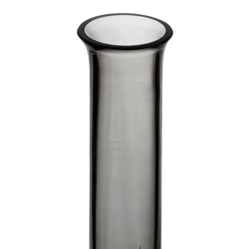 Banak Ton Vase gris en verre décoratif