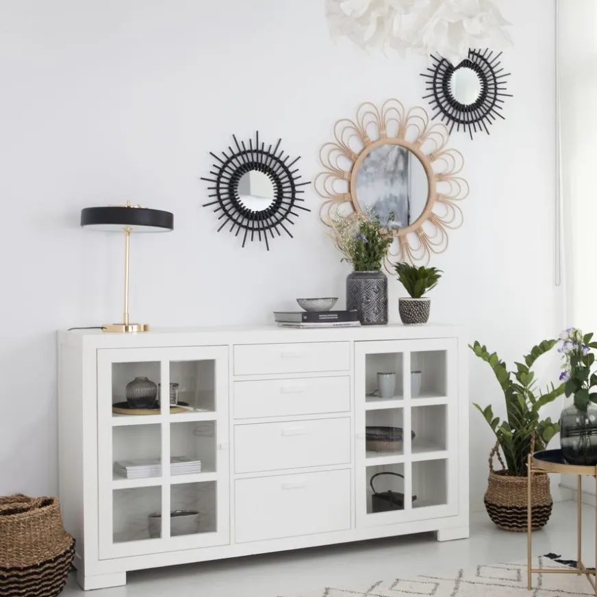 Banak Tribeca Buffet en bois laqué blanc