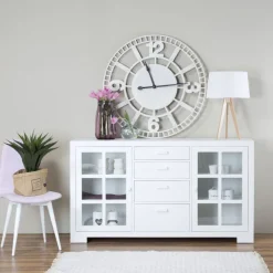 Banak Tribeca Buffet en bois laqué blanc