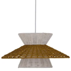 Banak Tupen Lampe de plafond en rotin et métal