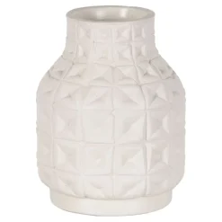 Banak Vasas Vase en céramique blanc