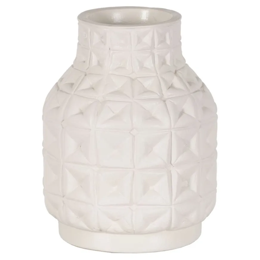 Banak Vasas Vase en céramique blanc