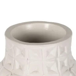 Banak Vasas Vase en céramique blanc