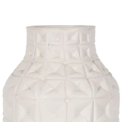 Banak Vasas Vase en céramique blanc