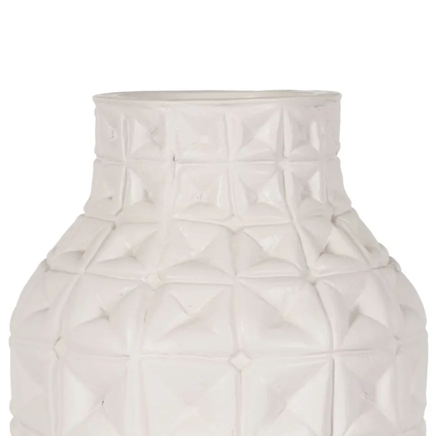 Banak Vasas Vase en céramique blanc