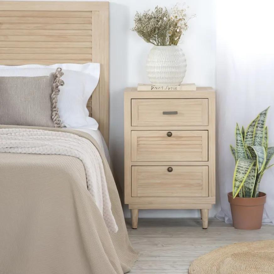 Banak Venice Table de nuit en bois