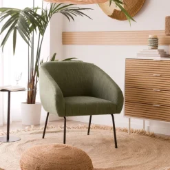 Banak Viggo Fauteuil tapissé vert