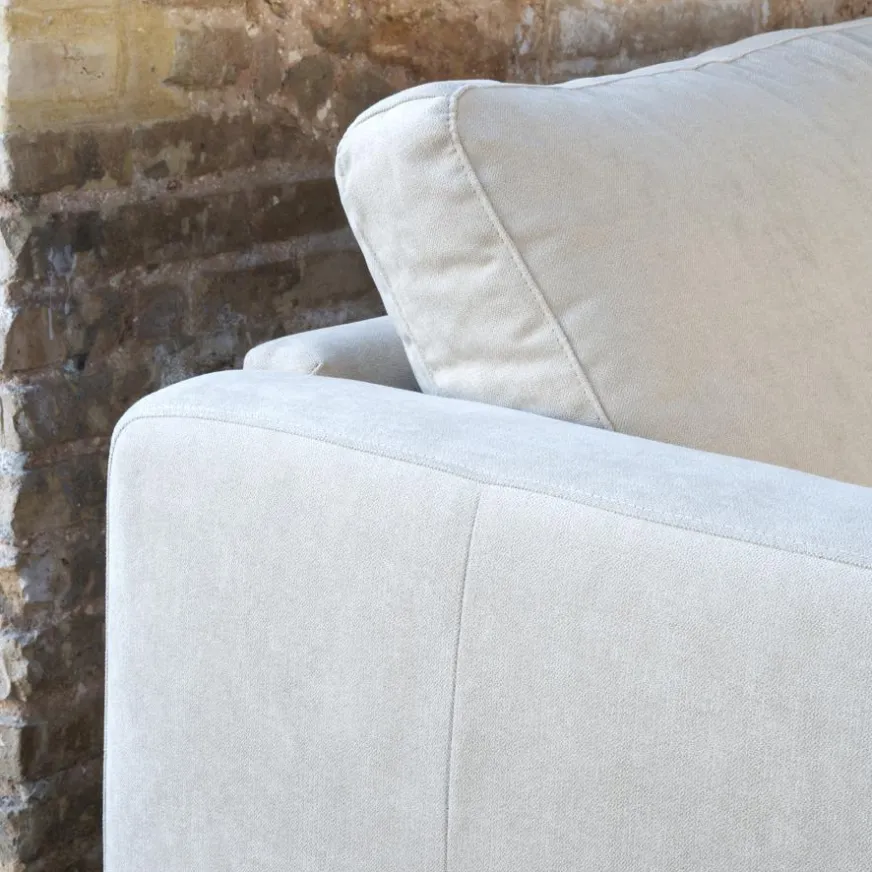 Banak Vinson Canapé d'angle réversible 3 places beige