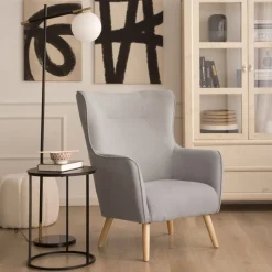 Banak Visby Fauteuil gris perle