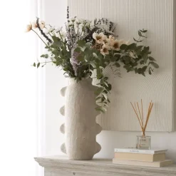 Banak Wados Vase en céramique blanc