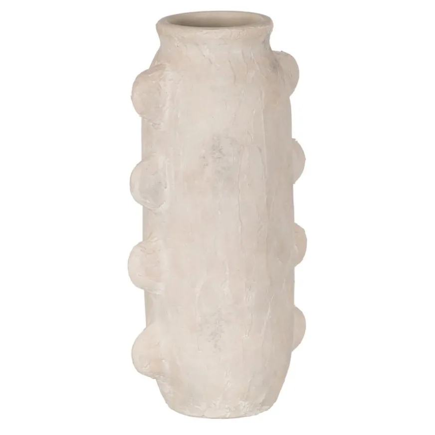 Banak Wados Vase en céramique blanc
