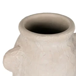 Banak Wados Vase en céramique blanc